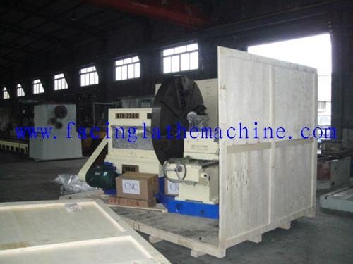Stability CNC Facing Flange Lathe Machinery For Turning Cylindrical Surface 2
