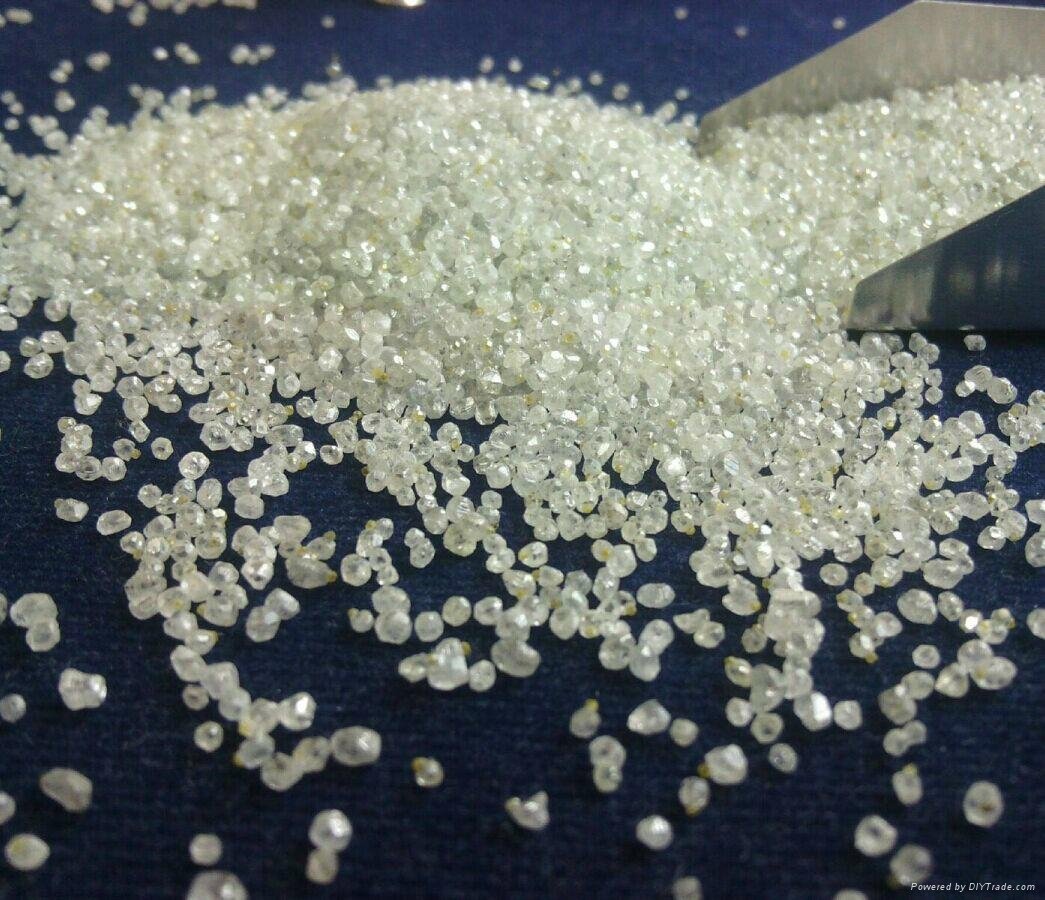 White HPHT Rough Crystal Synthetic Diamond / CVD Diamond 