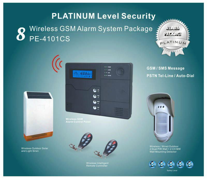 Solar Power Outdoor Alarm GSM