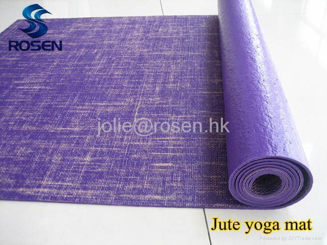 2013 hot! Eco-friendly Jute yoga mat 