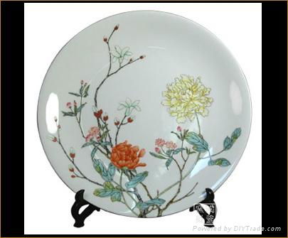 Wholesale Round Decorative Porcelain Ceramic Plate