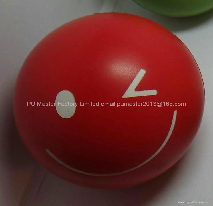 polyurethane foaming poof balls stress ball items with custom logo available 5