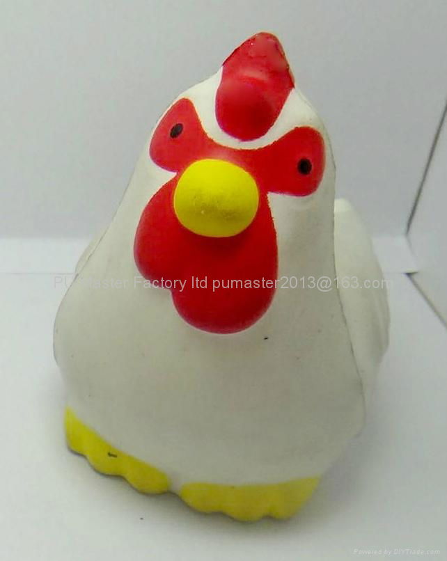 2014 newest style PU stress animals promotional gift novelty stress ball squeezy