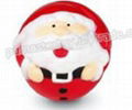 PU santa claus ball Christmas gift novelty stress ball stress reliever shape 