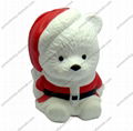 PU santa claus ball Christmas gift novelty stress ball stress reliever shape 