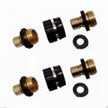 6pcs Garden Hose Aluminum Quick Connector Coupler Set Quick Connect Disconnect 1