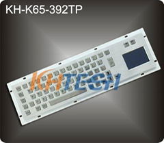 Stainless steel standard PC Keyboard with touchpad