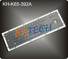 IP65 Waterproof Black Metal PC Keyboard