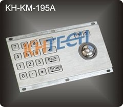 IP65 Industrial metal kiosk keyboard with trackball