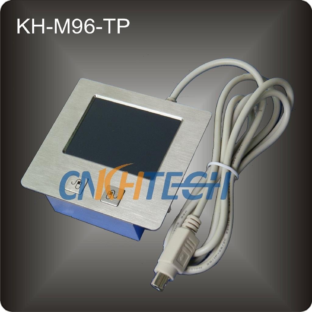 Stainless steel kiosk keyboard with touchpad 5