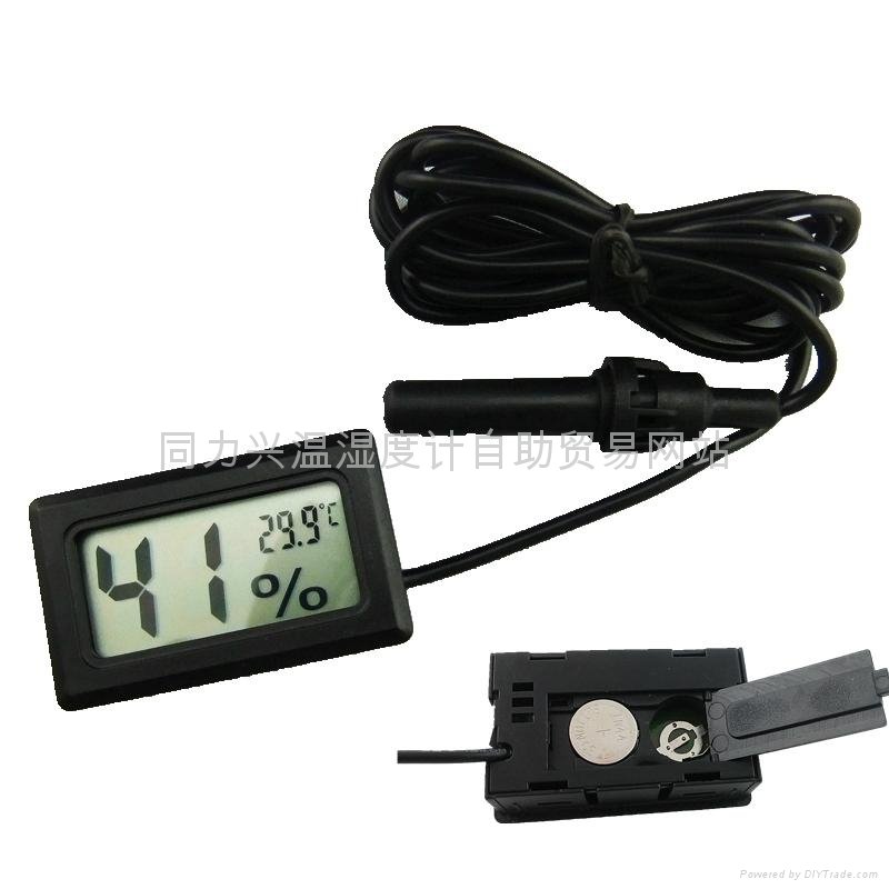 Mini Digital Hygrometer Thermometer Black 