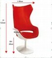 创意设计玻璃钢旋转进化休闲椅