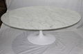 Modern design Eero Saarinen round marble Tulip dining table white marble table 4