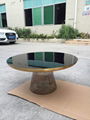 Replica designer modern glass coffee side table Sebastian herkner bell table