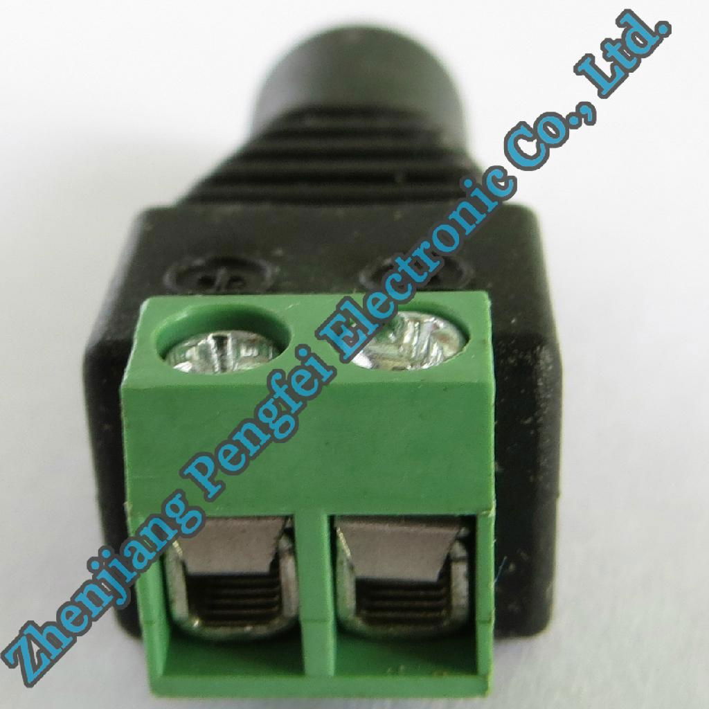 2.1*5.5mm DC Male Plug Power Adapter for CCTV Camera 3