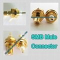 SMB Male Bulkhead RF Coaxial Connector 1