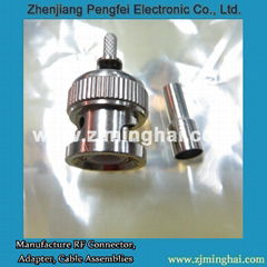 BNC Male RF Connector Crimp for RG174