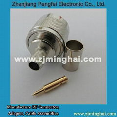 N Male Connector for RG213, RG8 Cable