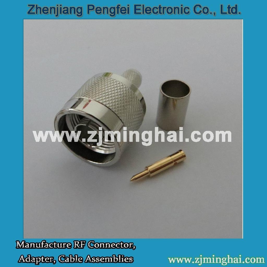 N Male Connector for RG213, RG8 Cable 2