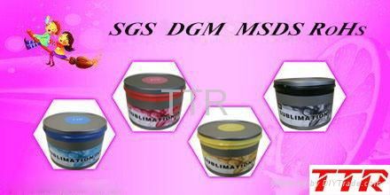 Solvent based sublimation offset printing ink