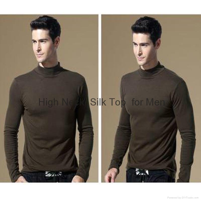 Silk High Neck Top for Men - SMPT01 - Mihua (China Manufacturer ...