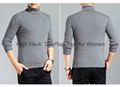 High Collar Silk Sweater for Men 1