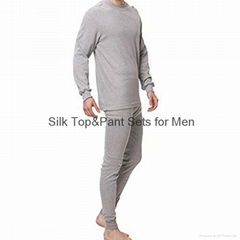 Silk Top&Pant Sets for Men