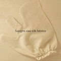Woven raw silk fabrics for garshana ayurvedic massage gloves,towel etc 10
