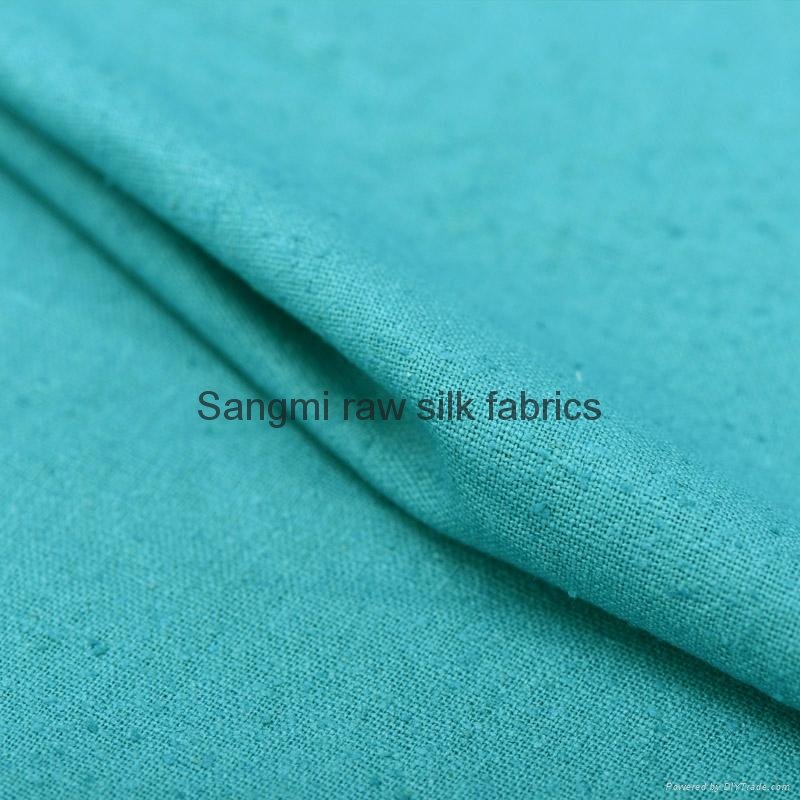 Woven raw silk fabrics for garshana ayurvedic massage gloves,towel etc 4