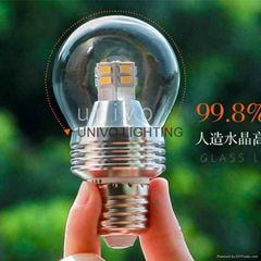  3W aluminum plastic bulb light E27 B22
