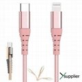 Ysupplier C94 MFI-certified 3rd party Lightning to USB-C cables for iPhone X