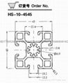 恒树4545工业铝型材 1