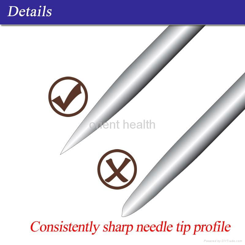 Stainless Steel Acupuncture Needle With Tube CE/ISO 3