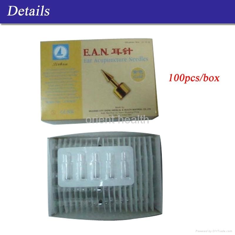 Ear Acupuncture Needles With Gold/Silver Coated CE 4
