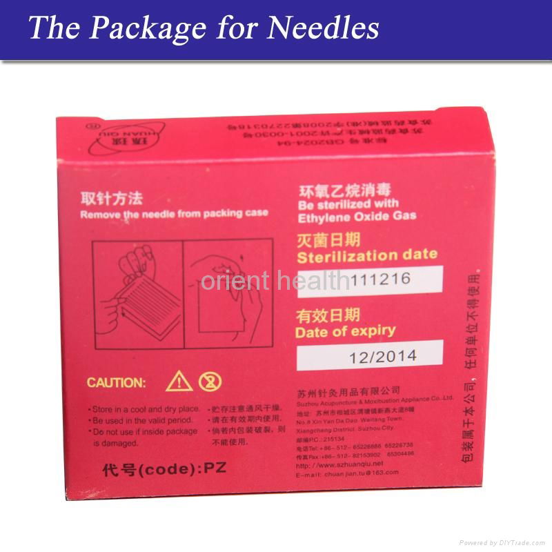 Huanqiu Brand Disposable Sterile Acupuncture Needle for Single Use CE/ISO 4