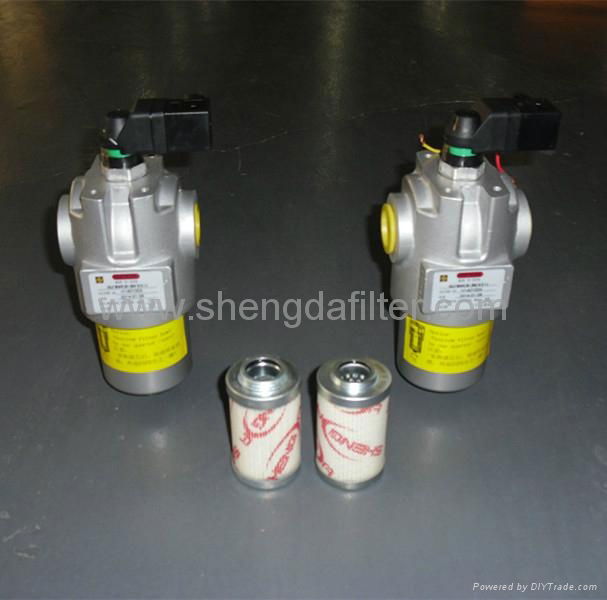 Hydraulic low pressure inline oil filter 