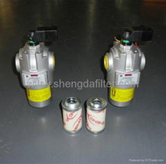 Hydraulic low pressure inline oil filter 