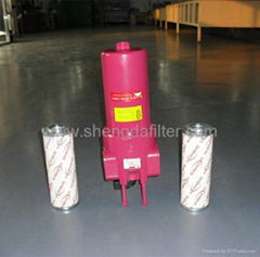 High pressure oil filters assembly