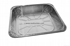 half Sized Aluminum Steam Pan disposable Packaging Steam Table Pan Silver