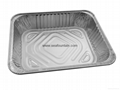 half Sized Aluminum Steam Pan disposable Packaging Steam Table Pan Silver 3