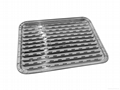rectangle shape barbecue grill use BBQ aluminum foil pan plate sheets 2