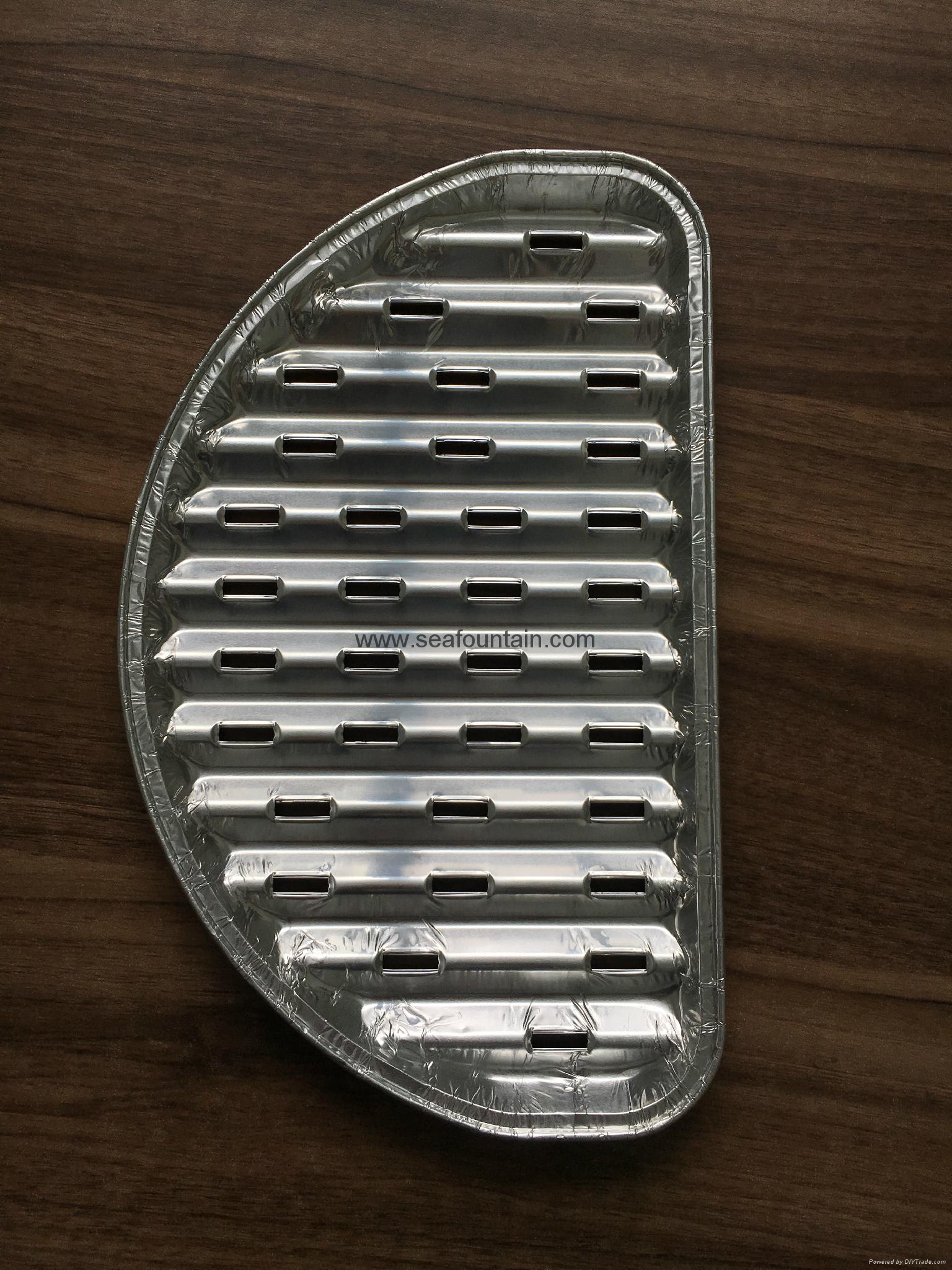 round and half round bbq grill pan BBQ aluminum foil plate AE1088