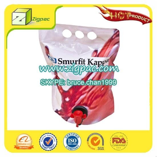 ISO9001 certificate approved nature new virgin PE eco-friendly stand up pouch 2