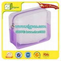 SGS certificate approved fanshion clear PVC cosmetic bag