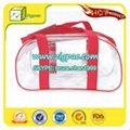 SGS certificate approved fanshion clear PVC cosmetic bag