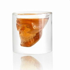 90ml Double Walled Skull Shot Glass