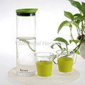 1000ML High quality Pyrex Mouth Blown Glass carafe 1