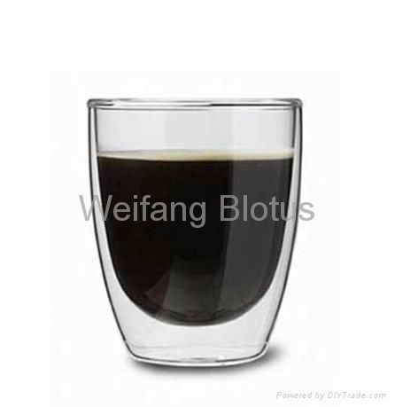 200ML Double Walled Pyrex Coffee Glass Cup