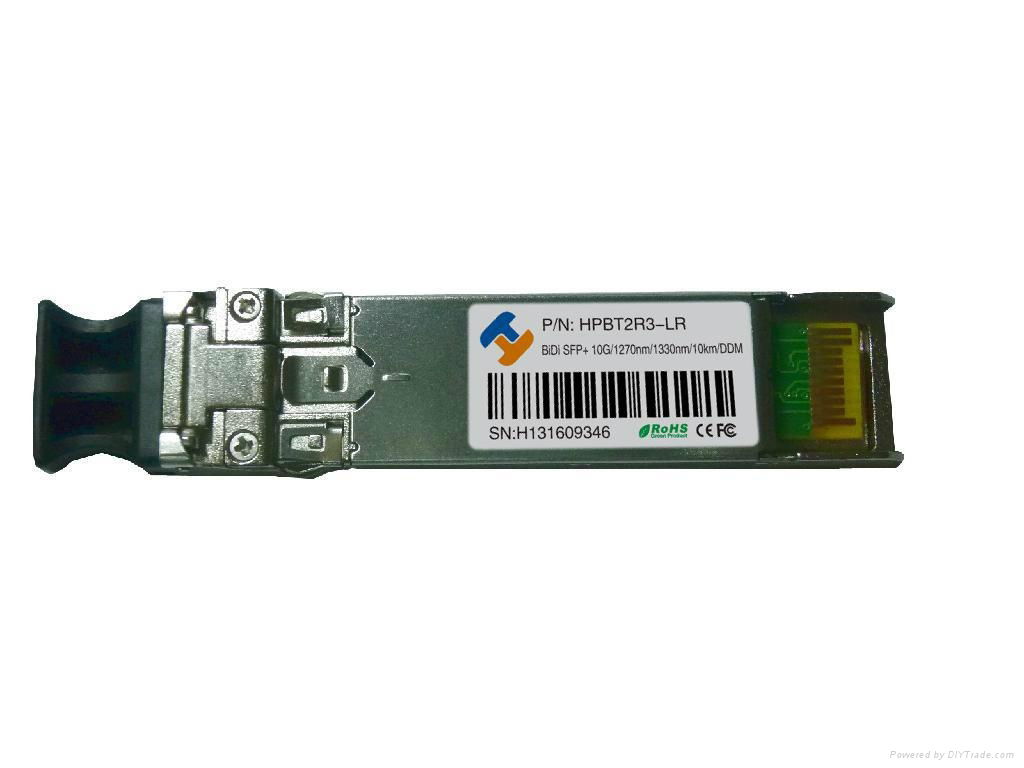  10G BIDI SFP+ 1330nm/1270nm 10km Simplex LC Fiber Optic Module Transceiver