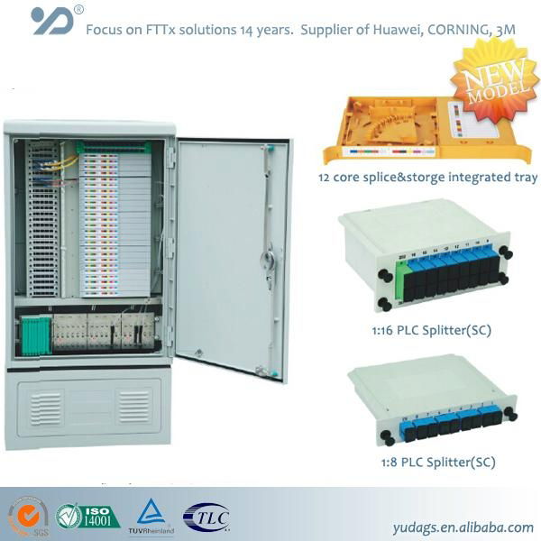 96/144/288/576 fiber-core outdoor fiber optic cross connect cabinet(no jumper-fi